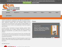 Tablet Screenshot of cmmacchine.com